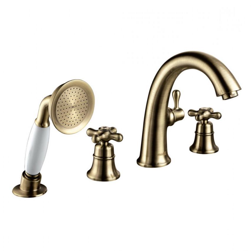 Смеситель Lemark Vintage LM2841B на борт ванны| 7x20x24