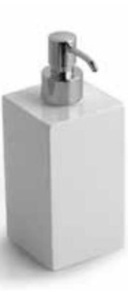 Дозатор настольный, (цв.хром / композит цв. белый матовый), Settecento ZZ