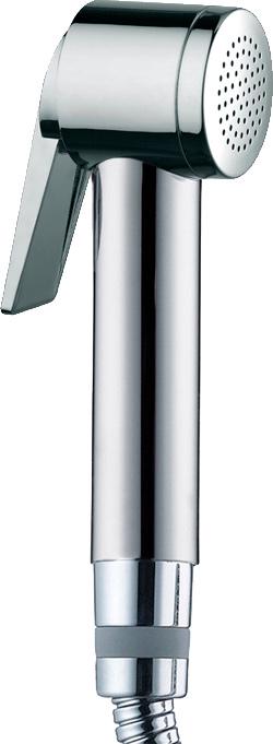 Лейка гигиенического душа, с нажимным механизмом, (пластик ABS цв.хром), Paloma Flat ZZ