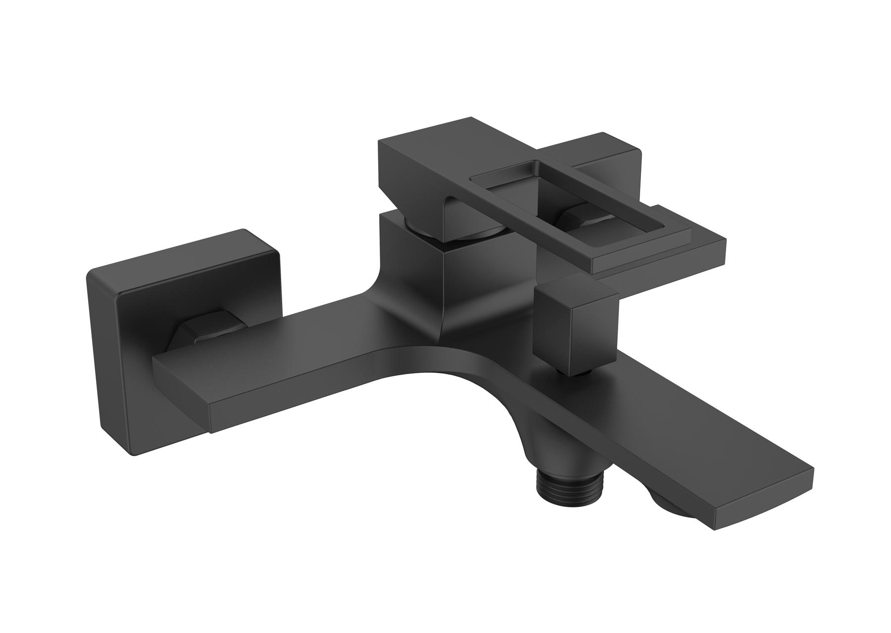 Смеситель для ванны, (цв.черный матовый), Luce ZZ