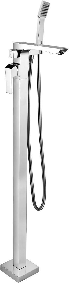 Смеситель напольный  Lemark Unit LM4544C,для ванны с душем, 108 см высота излива, душ. гарнитур в компл., цв. хром глянец, ZZ