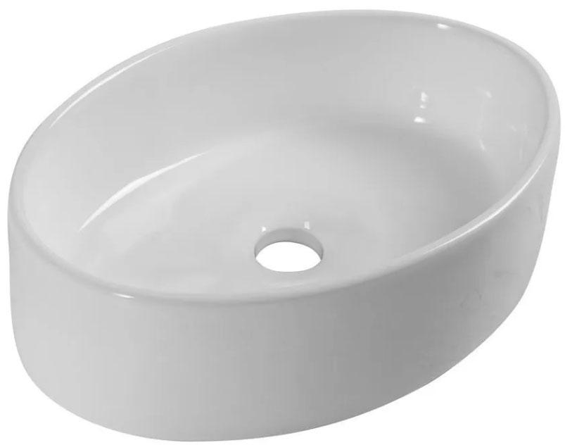 Раковина накладная на столешницу, овальная 510х365хh145мм, без отв.д/смесит., без перелива, BelBagno ZZ