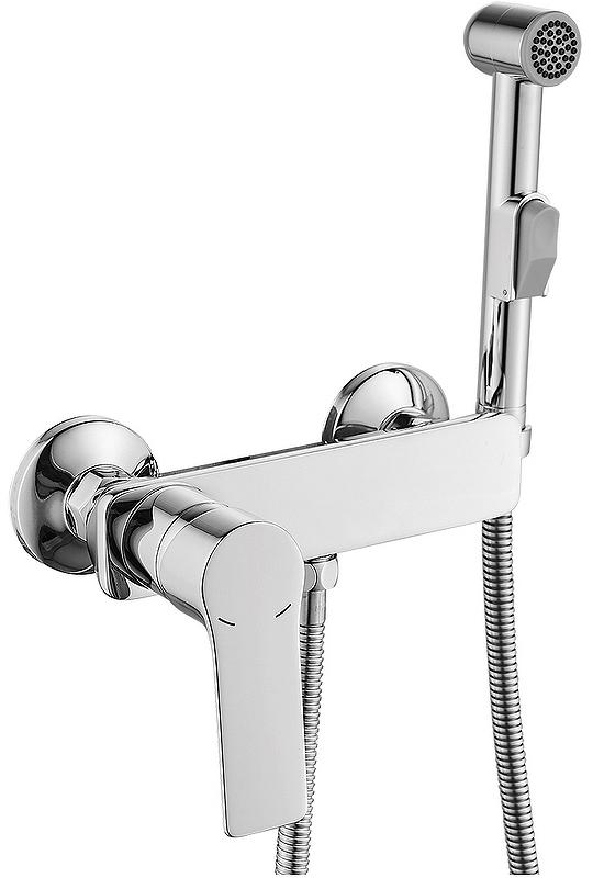 Смеситель с гигиеническим душем,цвет хром
