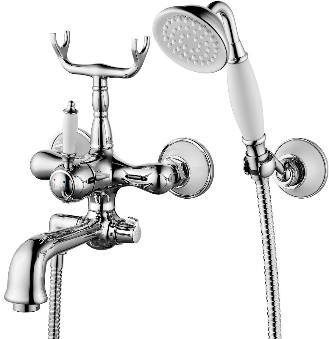Смеситель для ванны с душем Lemark Villa, короткий излив, хром, ZZ
