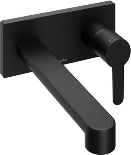 Смеситель для умывальника встраиваемый Puri, внутренняя часть в компл., цв. черный, ZZ