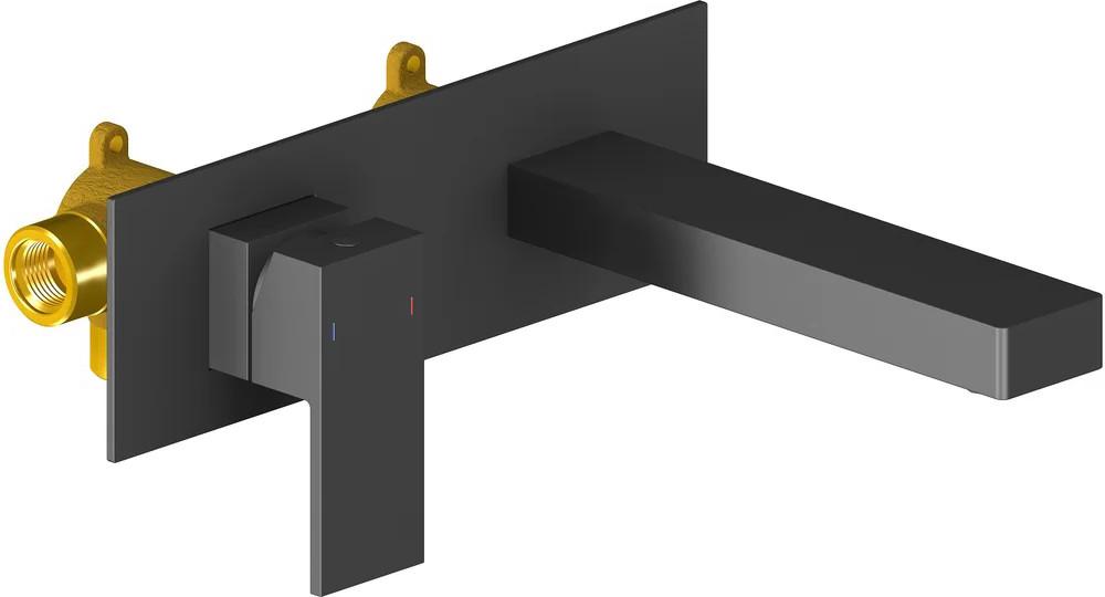 Смеситель для раковины Selene 2071/03SM С встариваемый, внутренняя часть в компл., цв. черный матовый, ZZ