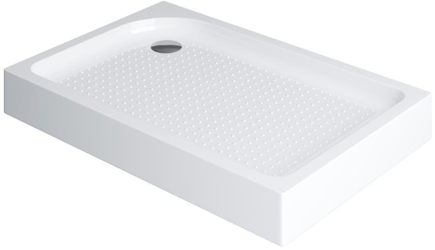 Поддон д/д 1200х800h150мм, прямоугольный Левый, отв.слива 90мм,(сифон крышка цв.хром, мет каркас, ножки в компл.),акрил цв.белый,BelBagno ZZ