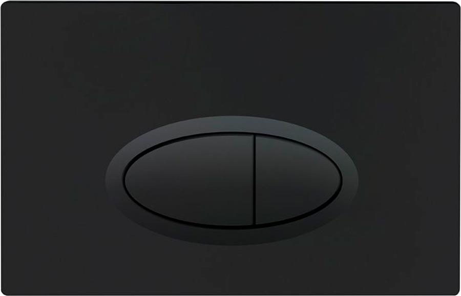 Кнопка двойного смыва для инсталляции подвесного унитаза, (цв.черный матовый), BelBagno ZZ