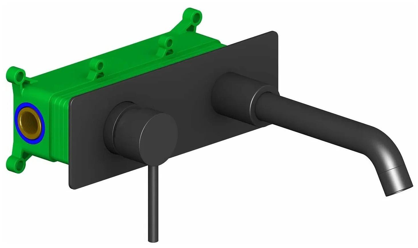 Смеситель Timo Saona 2371/03SM С ВНУТРЕННЕЙ ЧАСТЬЮ, для раковины, черный  ZZ