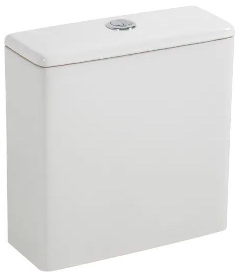 Бачок для напольного унитаза, (механизм смыва, кнопка цв.хром в компл.), Lounge ZZ