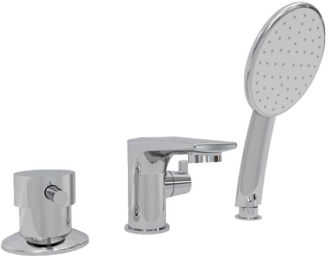 Смеситель на борт ванны "Бриз-комплект", хром ZZ