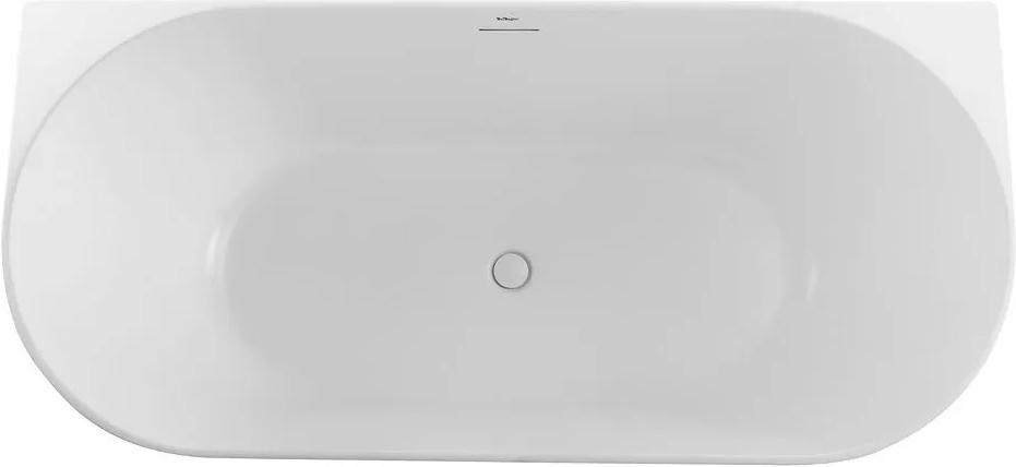Ванна 1700x800xh560мм, пристенная, слив-перелив, пробка слива цв.белый в компл., (акрил цв.белый), BelBagno ZZ