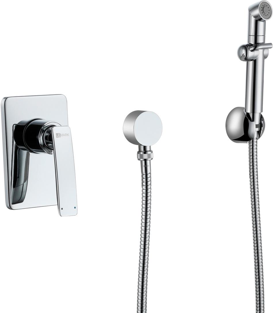 Комплект гигиенического душа (смеситель с внешней и встраив.частью, лейка, шланг, кронштейн с подводом воды 1/2), цв.хром ZZ