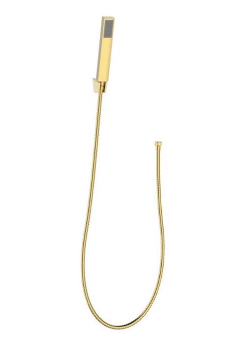 Душевой комплект: лейка, шланг 150см, кронштейн, (цв.золото), Luce ZZ