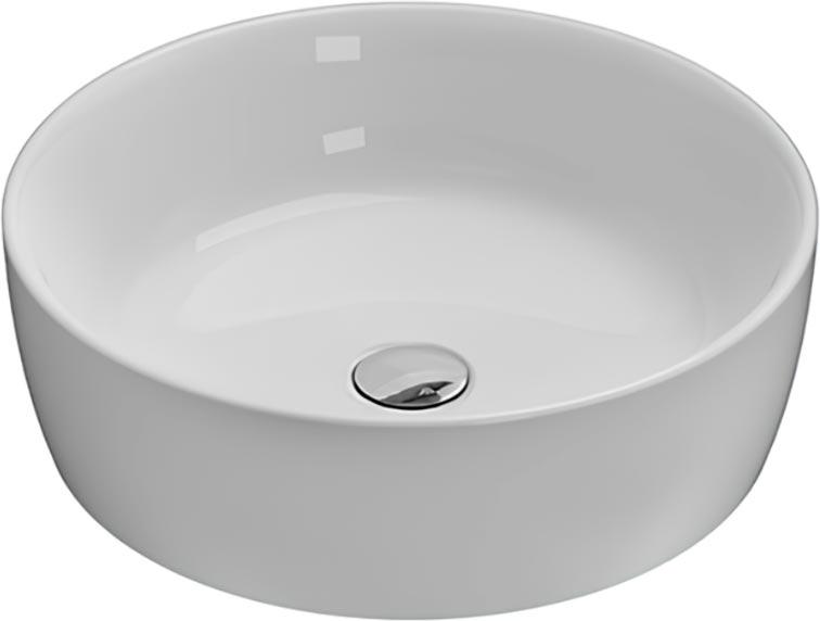 Раковина накладная на столешницу, круглая d480хh150мм, без отв.д/смесит., без перелива, Genesis ZZ