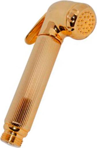 Лейка гигиенического душа, с нажимным механизмом, БЕЗ шланга и кронштейна, (латунь цв.золото), Nikita ZZ