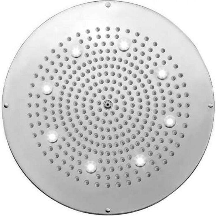 Верхний душ d470мм, (круглый), для установки в подвесной потолок, гибкая подводка для подключения в компл., (цв.хром), Dream Flat ZZ