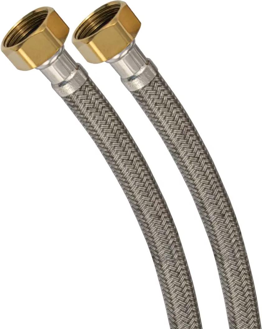 Гибкая подводка для воды, 45 см., 1/2", гайка/гайка. в силиконовой оболочке, 1 шт ZZ