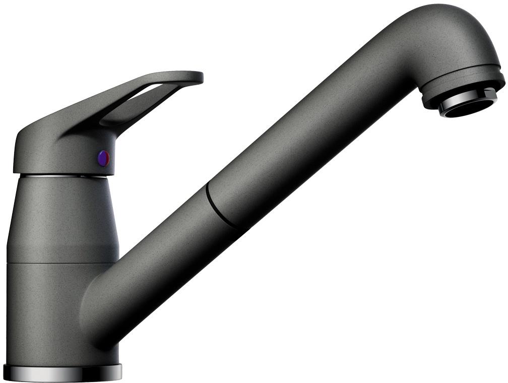 Смеситель для кухонной мойки Tateyama-S PL, латунь/искусственный камень/ платина ZZ