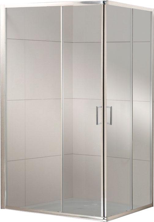 Душевой уголок 1200х1000хh1950мм, прямоуг., правый/левый, (стекло прозрачн.5мм, фурн.цв.хром), Uno-195 ZZ