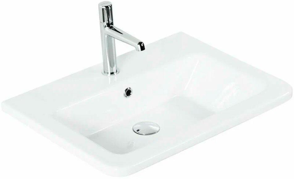 Раковина 600х460х30мм, с 1 отв.д/смесит., с переливом, (керамика, цв.белый), BelBagno ZZ