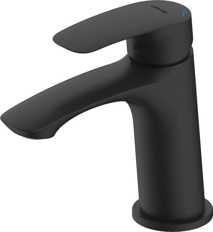 Смеситель для раковин, без донного клапана. цв.черный ZZ