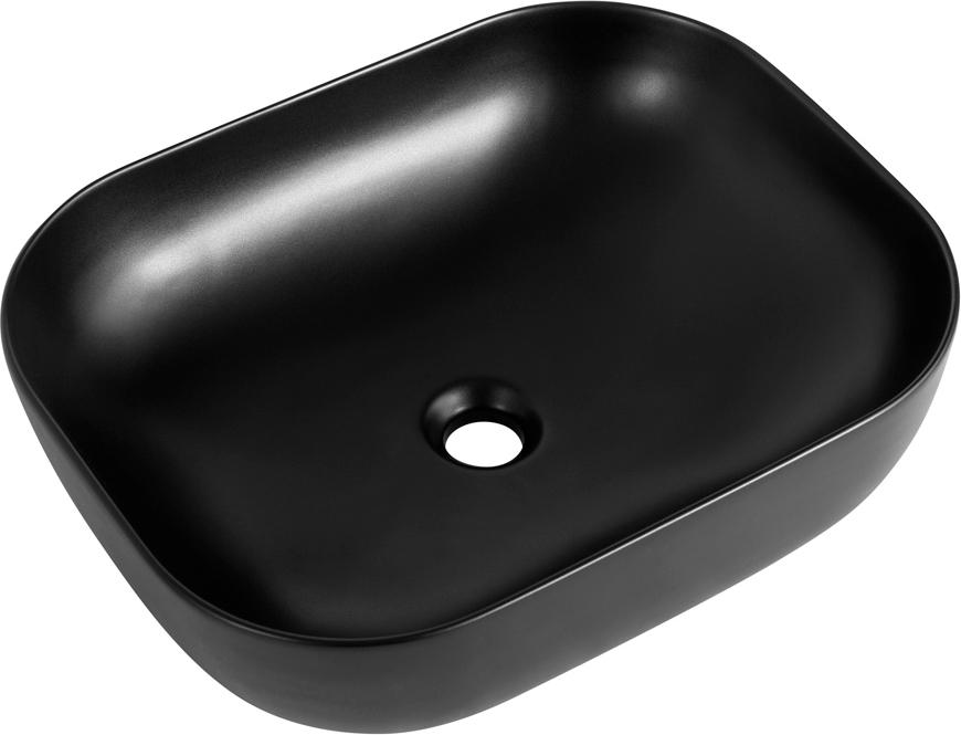 Раковина накладная на столешницу, 500x400xh140мм, без отв.д/смесит., без перелива, (цв.черный матовый), BelBagno ZZ