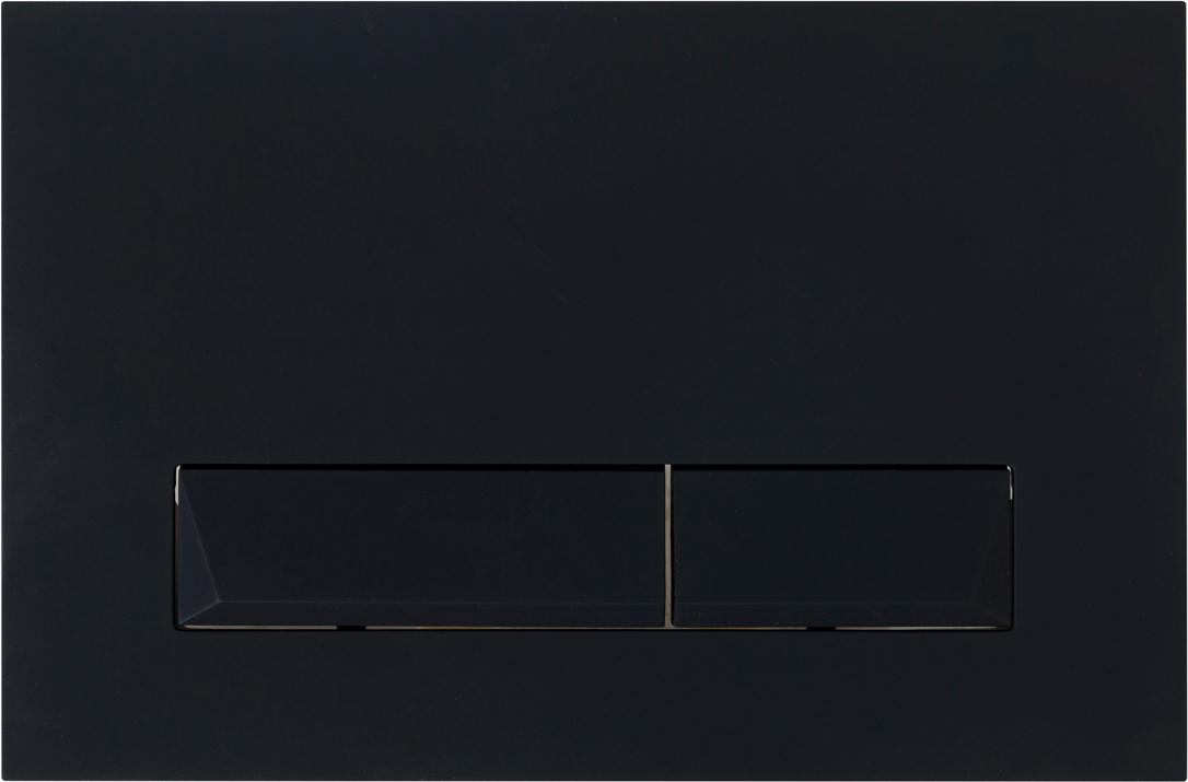 Кнопка двойного смыва, для инсталляции д/унитаза, (цв.черный матовый Tocco Morbido), BelBagno MARMI ZZ
