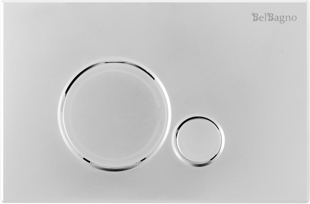 Кнопка двойного смыва, для инсталляции д/унитаза, (цв.хром ), BelBagno Sfera ZZ