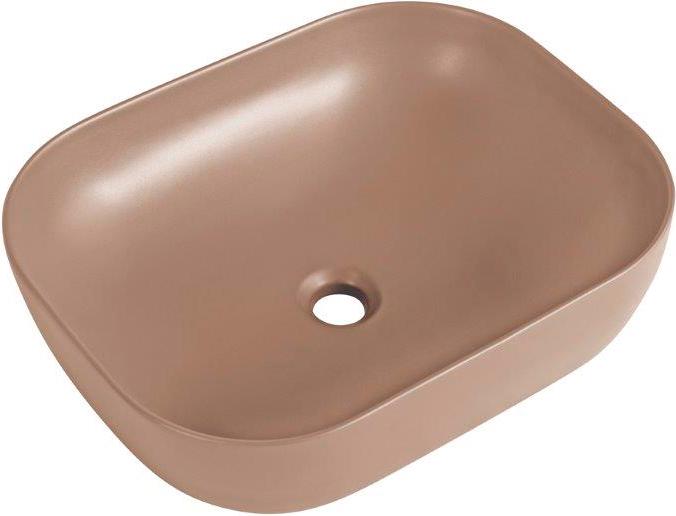 Раковина накладная на столешницу, 500x400xh140мм, без отв.д/смесит., без перелива, (цв.бежевый матовый), BelBagno ZZ