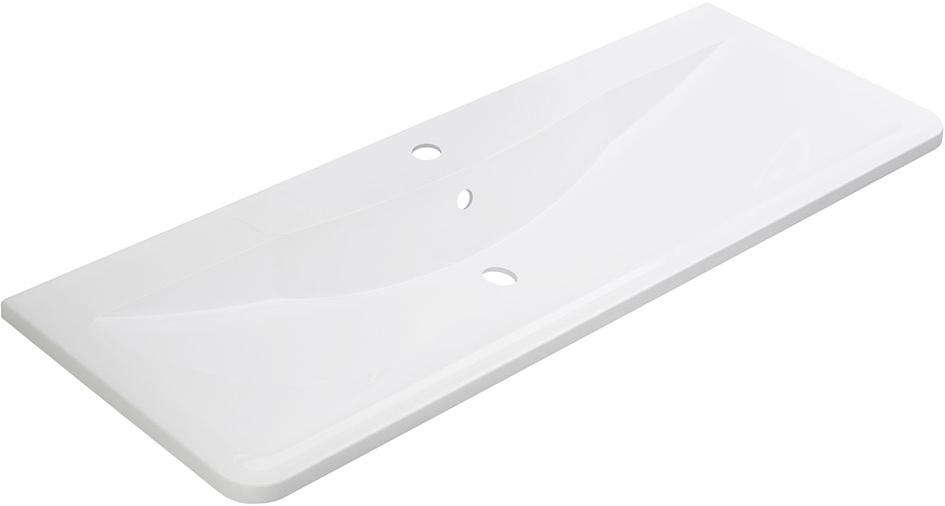 Раковина 1200x455мм, с 1 отв.д/смесит., с переливом, (литьевой мрамор, цв.белый), BelBagno ZZ