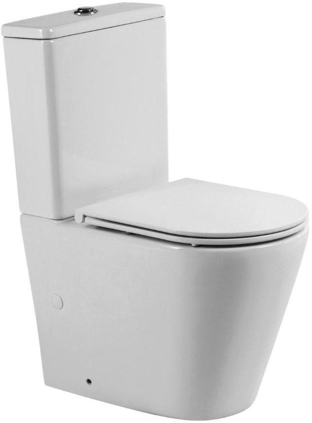 Чаша напольного, безободкового унитаза, смыв Tornado, без бачка и сиденья, крепеж к полу в компл.), Flay-R ZZ