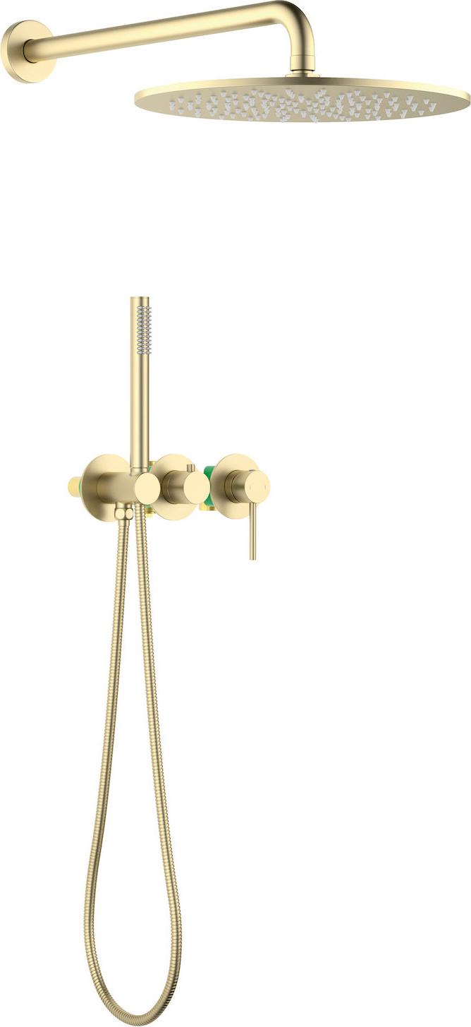 Душевой комплект Saona SX-2349/17SM С ВНУТРЕННЕЙ ЧАСТЬЮ, цв. золото мотовое, ZZ