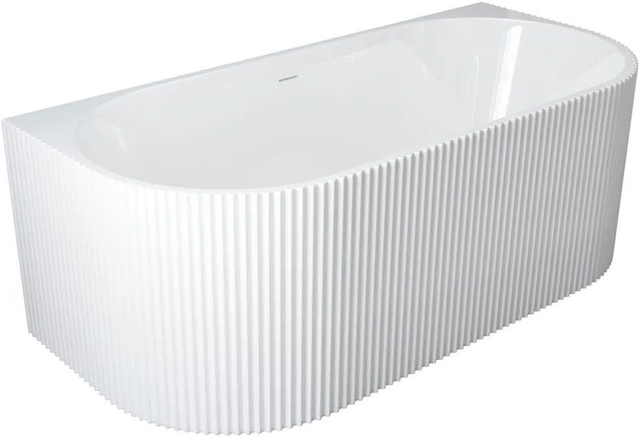 Ванна 1700х800хh580мм, пристенная, интегрированный слив-перелив, донный клапан в компл., (акрил цв.белый), BelBagno ZZ