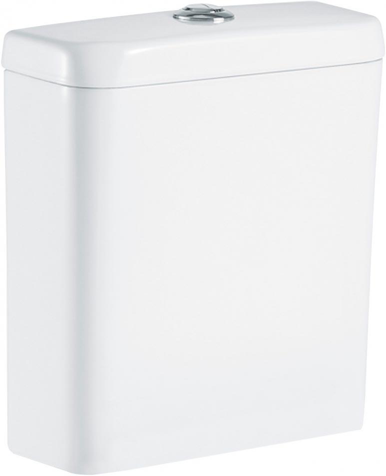 Бачок для напольного унитаза, (механизм смыва, кнопка цв.хром в компл.), Romano ZZ