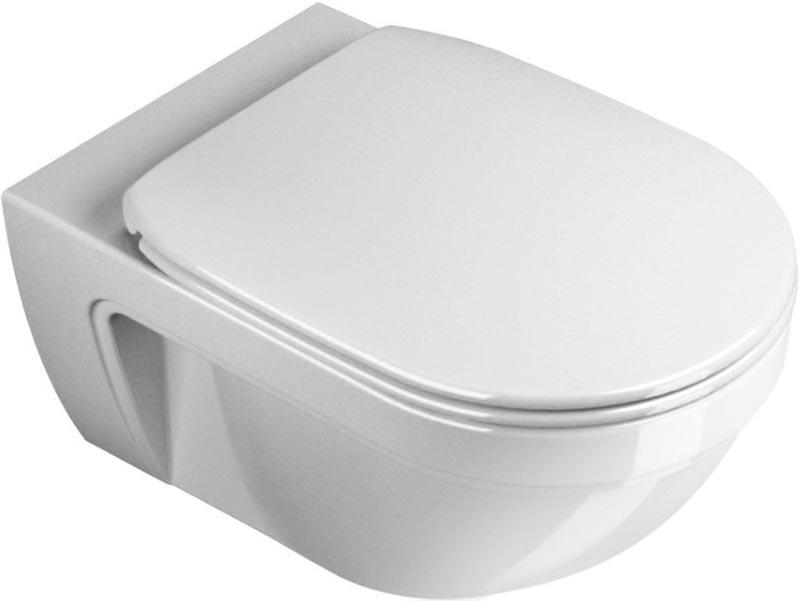 Унитаз подвесной 55х36см, без сиденья, + крепёж арт.5KFSC00, Canova Royal ZZ