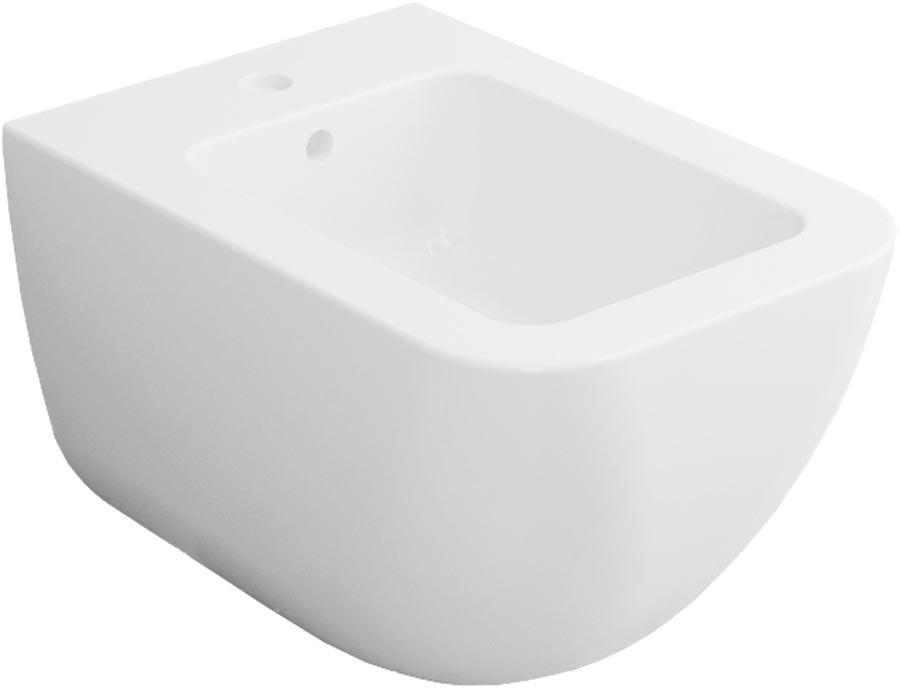 Биде подвесное 37,5х55хh37,5см, крепёж в компл, (цв.Gloss White), Shui Comfort ZZ