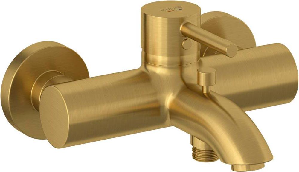 Смеситель для ванны и душа, без душевых аксессуаров, цв брашированное золото ZZ