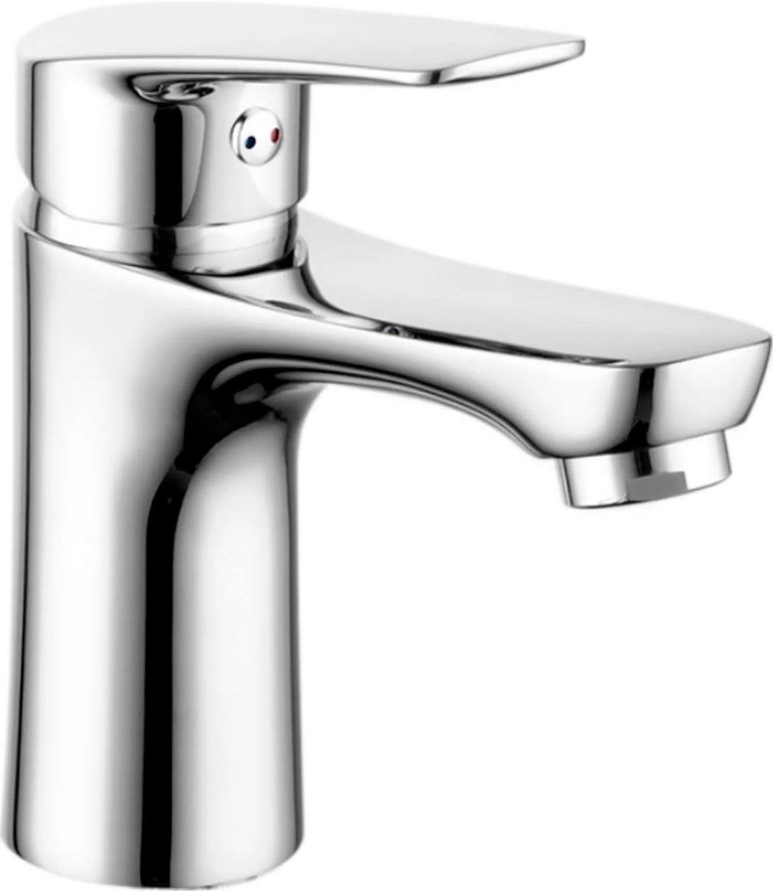 Смеситель для раковины, без донного клапана, цв.хром ZZ