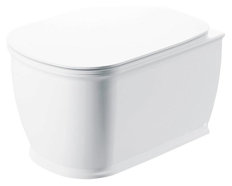 Унитаз подвесной, безободковый, без сиденья, крепеж в компл., Prado