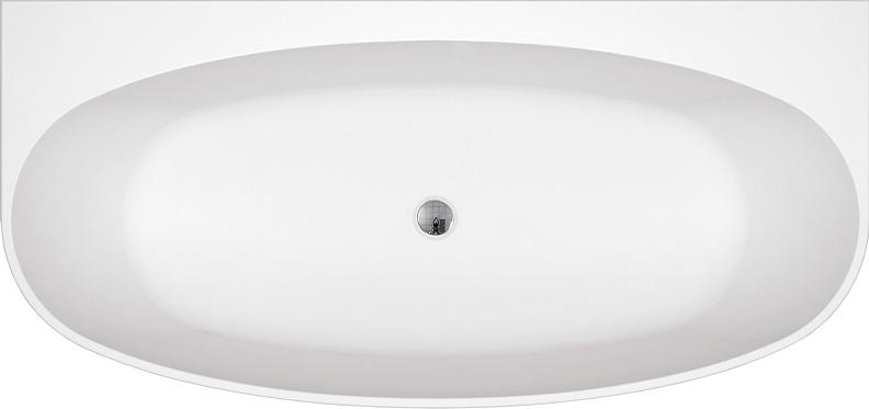 Ванна 1500x780xh585мм, акрил, пристенная, БЕЗ перелива, пробка сливного отверстия цв.хром в комплекте, BelBagno ZZ