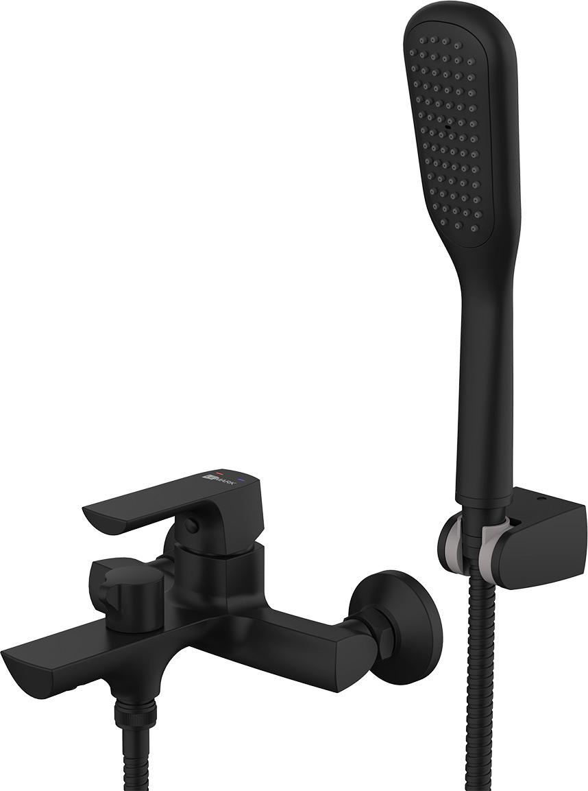 Смеситель для ванны и душа Lemark Ursus LM7214BL, гарнитур в компл. цв. черный ZZ
