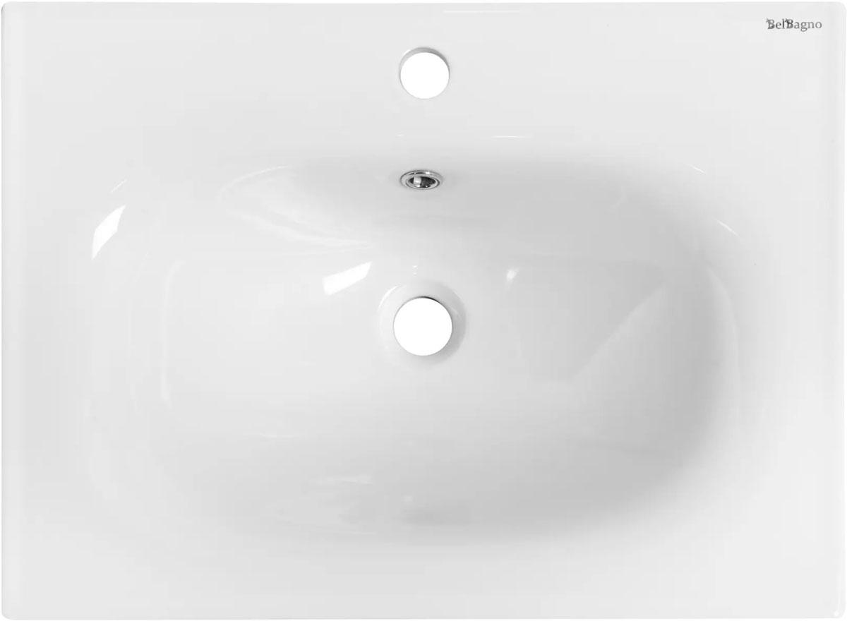 Раковина 600х460х180мм, с 1 отв.д/смесит., с переливом, (керамика, цв.белый), BelBagno ZZ