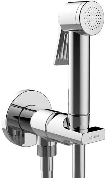 Смеситель совмещённый с гигиеническим душем, (готовый комплект: лейка металл, шланг 125см., скрытая часть), (цв.хром), Apice ZZ