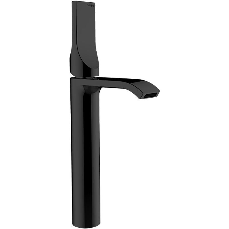 Смеситель для раковины, Высокий, h328/197мм, с д/к, (цв.черный матовый), Apice ZZ