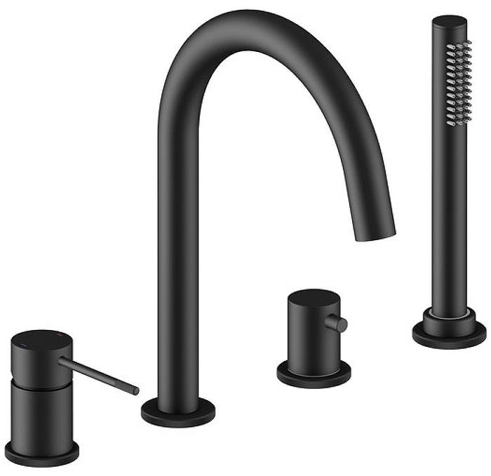 Смеситель Timo Saona 2320/03Y на борт ванны, цв. черный, ZZ