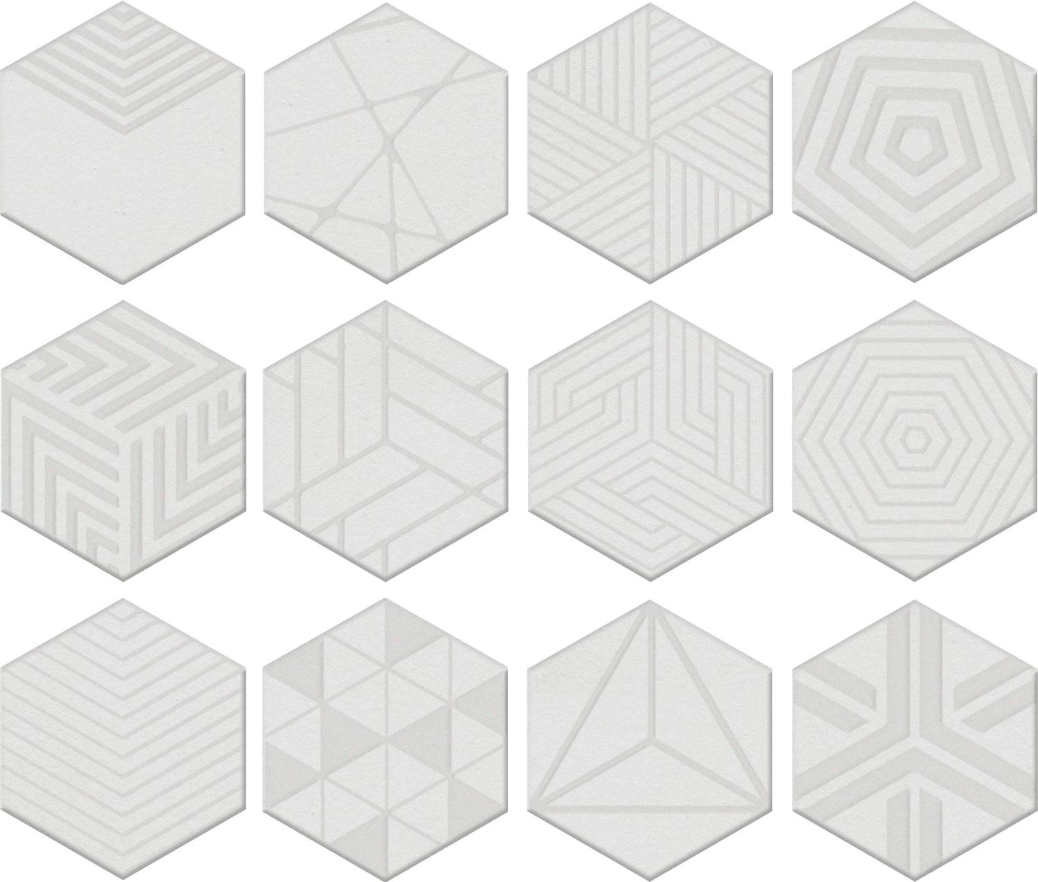 Декор Агуста белый |6х5,2