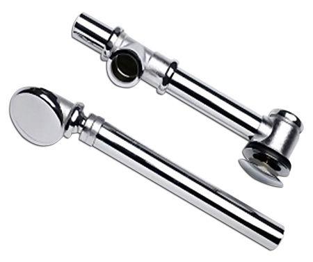 Слив-перелив для ванны, БЕЗ гидрозатвора, (металл цв.хром), BelBagno ZZ