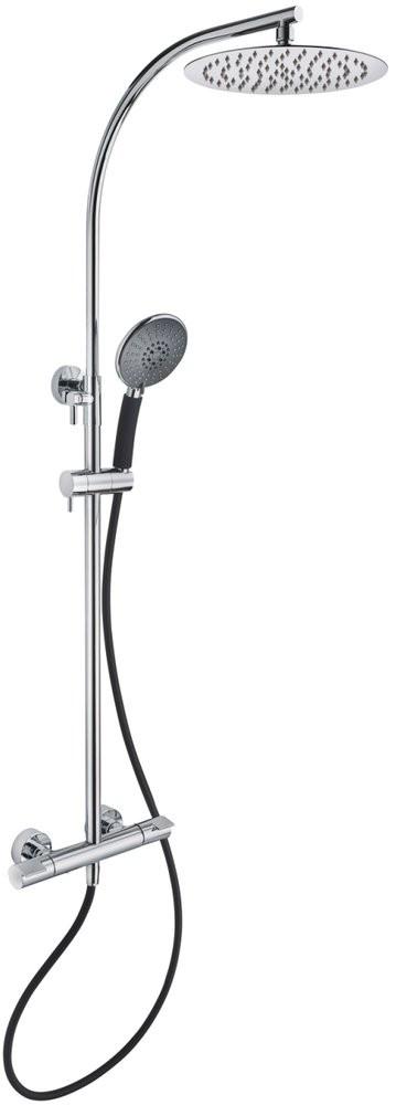 Тека-HEALTHY душ. сист. с термостат. смес.,для душа, черная лейка и шланг KL