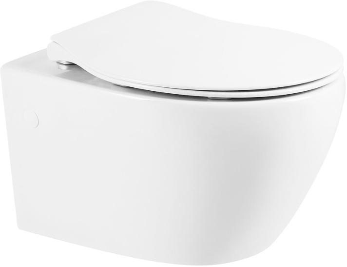 Унитаз подвесной, безободковый 430x520x335мм, без сиденья, крепеж в компл., Prospero KL